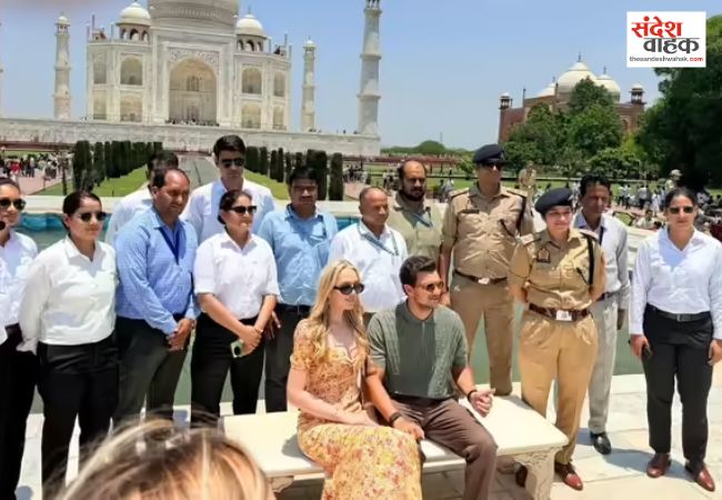 ताजमहल की खूबसूरती देख मुग्ध हुईं टिफनी ट्रंप