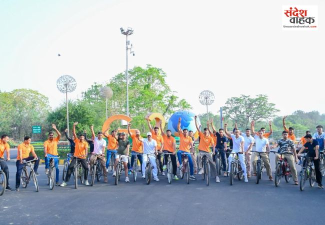लखनऊ में एसएसबी की फिट इंडिया साइकिल रैली का शानदार आयोजन