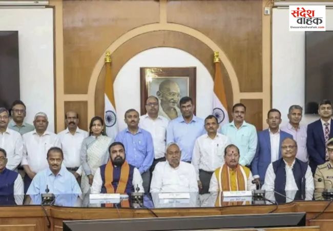 सम्राट चौधरी कैबिनेट का भव्य विस्तार, जातीय संतुलन के साथ निशांत कुमार ने ली मंत्री पद की शपथ