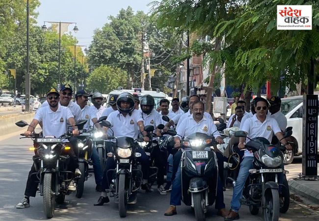 नशे के विरुद्ध जनजागरण, लखनऊ में निकली भव्य बाइक रैली