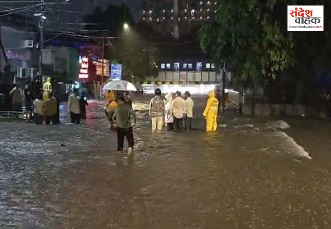 मुंबई में मानसून का जोरदार आगाज, ऑरेंज अलर्ट जारी, कई इलाकों में जलभराव