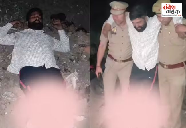 ओमकार हत्याकांड में 50 हजार का इनामी गौरव मुठभेड़ के बाद गिरफ्तार