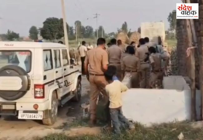 नाबालिग से दुष्कर्म के आरोपी के अवैध मकान पर चला बुलडोजर