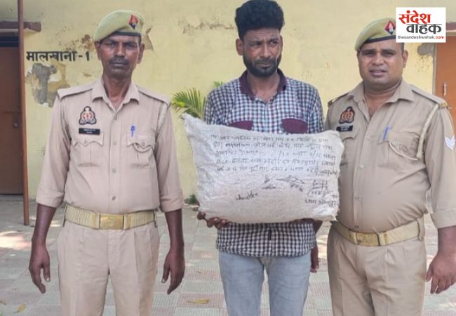 अवैध डोडा के साथ तस्कर सलाउद्दीन गिरफ्तार