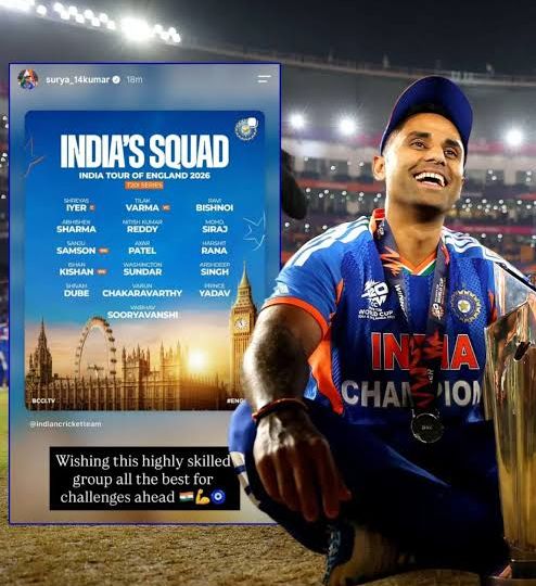 Suryakumar Yadav Lastest instagram post