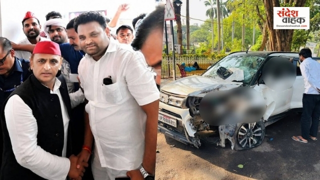 Prayagraj: सड़क हादसे में सपा नेता रत्नेश यादव की मौत, CCTV फुटेज से उठे सवाल