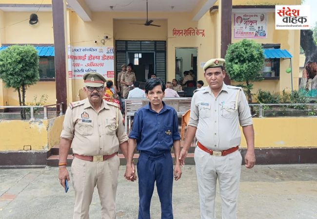 मनौना धाम के महंत को धमकी देने वाला हिस्ट्रीशीटर गिरफ्तार