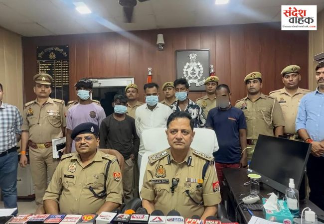 बच्ची का अपहरण करने वाले 5 शातिर गिरफ्तार