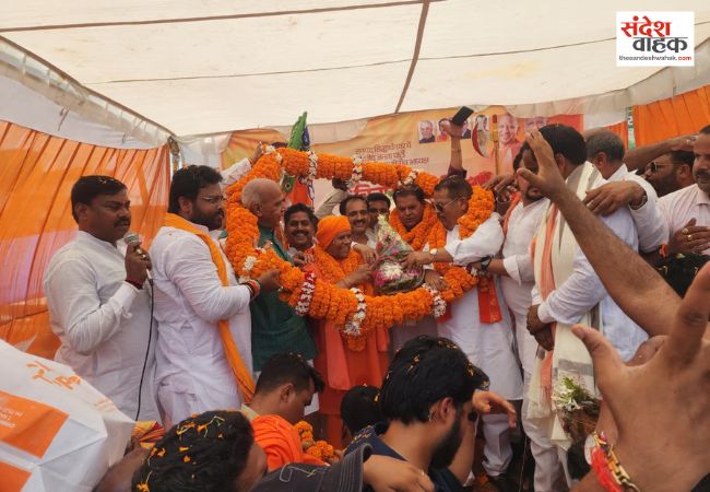 कपिलवस्तु में भाजपा क्षेत्रीय अध्यक्ष विनोद राय का भव्य स्वागत
