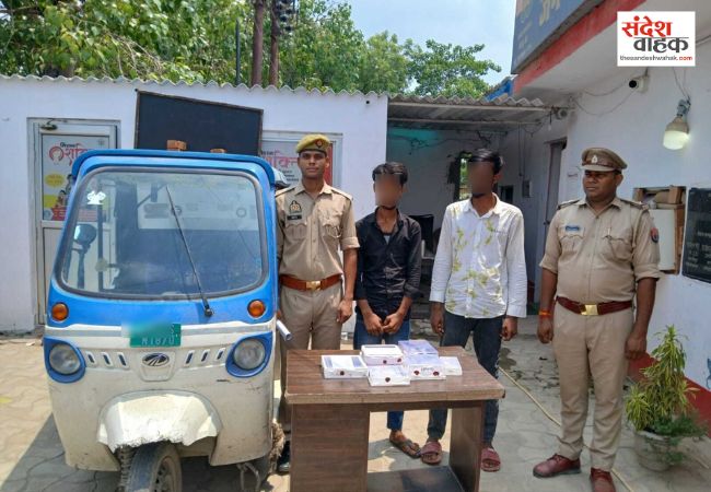 ई-रिक्शा से रेकी कर घरों में चोरी करने वाले दो शातिर गिरफ्तार