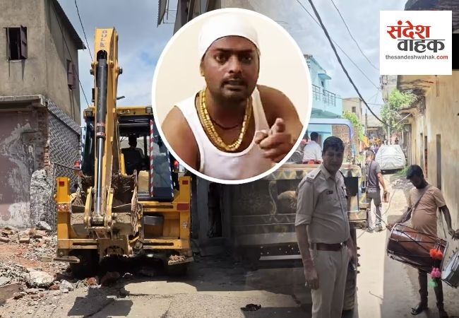 वासेपुर में गैंगस्टर प्रिंस खान के घर चला बुलडोजर, विधायक को धमकी के बाद एक्शन