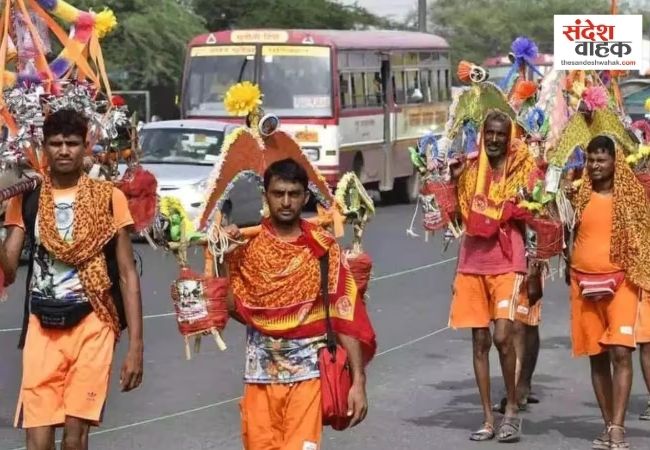 मेरठ में कांवड़ियों के लिए नई गाइडलाइन, 10 फीट से ऊपर की कांवड़ पर लगेगी पाबंदी
