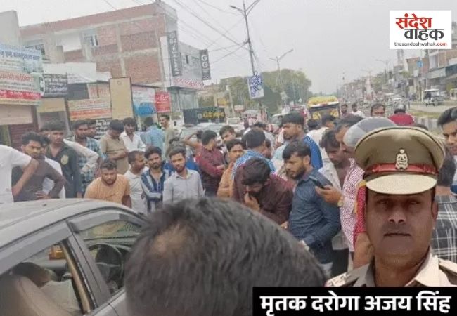 लखनऊ में कार के अंदर मिला दरोगा का शव, सीने पर मिले खून के निशान