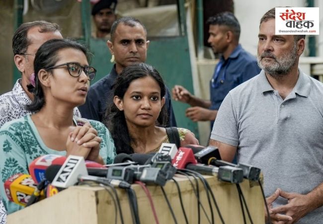 22 दिन CJP के साथ किया अनशन, अब राहुल गांधी संग दिखीं AISA अध्यक्ष नेहा बोरा