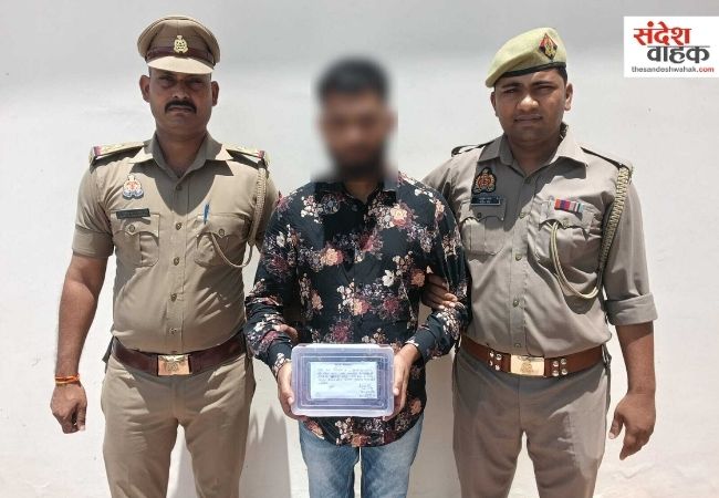 लखनऊ में अपार्टमेंट में हवाई फायरिंग करने वाला युवक गिरफ्तार, अवैध पिस्टल बरामद