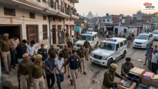 50 करोड़ की साइबर ठगी का पर्दाफाश, Agra पुलिस ने एक साथ 100 ठिकानों पर दी दबिश