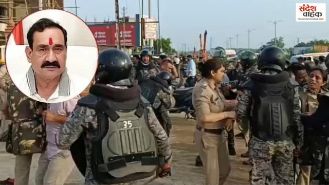 नरोत्तम मिश्रा को टिकट नहीं मिलने से बवाल, NH-44 जाम, पथराव में SP समेत 6 पुलिसकर्मी घायल