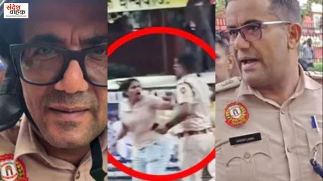 CJP Protest में महिला को थप्पड़ जड़ने वाले ADCP संदीप लांबा पर ऐक्शन, जंतर-मंतर से हटाए गए