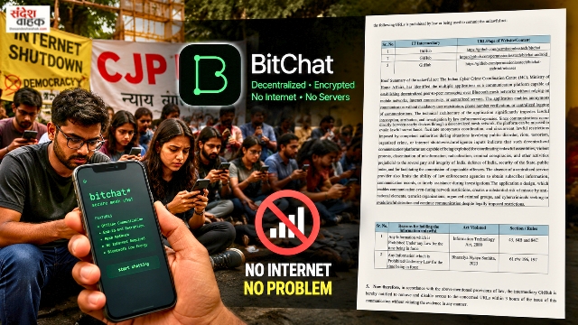 प्रोटेस्ट में इंटरनेट शटडाउन होने के बाद Bitchat से जुड़े रहे प्रदर्शनकारी! सरकार ने फाउंडर को भेजा नोटिस