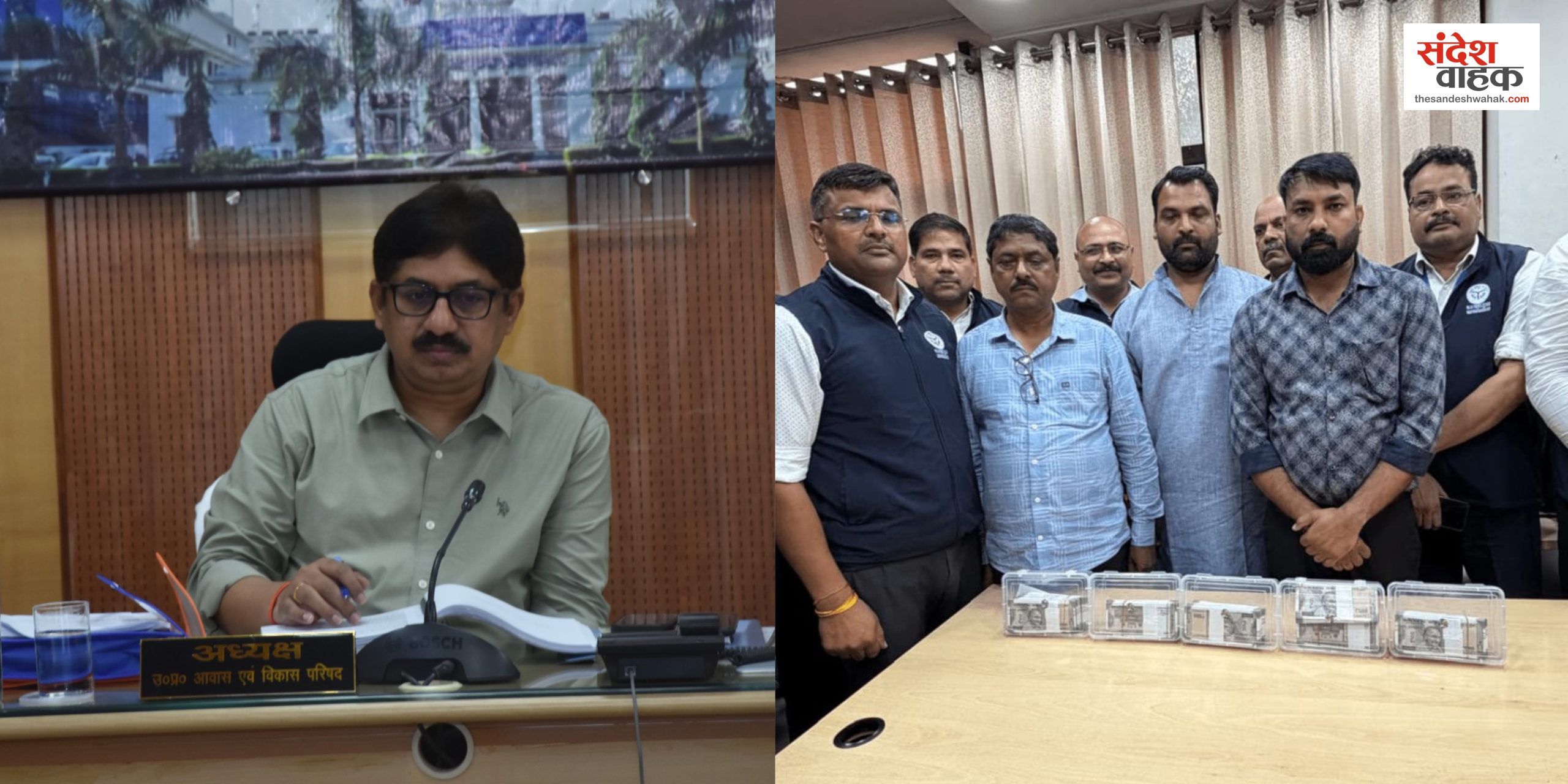 LDA रिश्वतकांड में बड़ी कार्रवाई, गिरफ्तार JE दिनेश वर्मा निलंबित; विभागीय जांच के आदेश