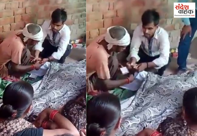 पिता की मौत के बाद बेटे ने शव से लगवाया अंगूठा