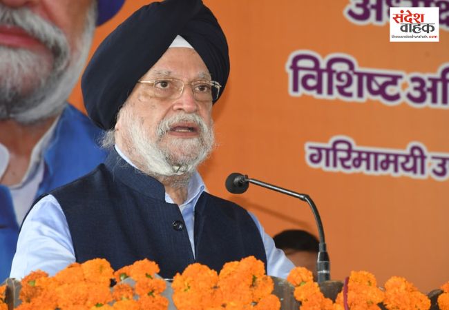केंद्रीय मंत्री हरदीप सिंह पुरी ने लाइट एंड साउंड शो व विपश्यना पार्क का किया लोकार्पण