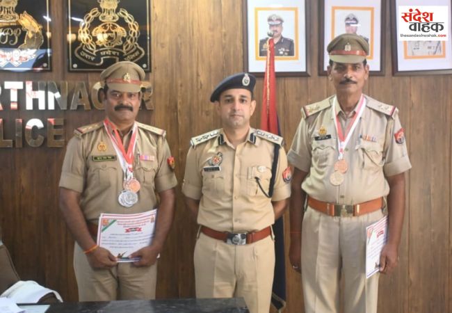 पुलिस प्रतियोगिता में सिद्धार्थनगर के खिलाड़ियों का शानदार प्रदर्शन, 7 पदक जीतकर लौटे
