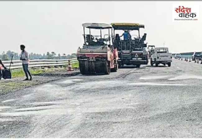 उद्घाटन के एक महीने में फिर खराब हुई लखनऊ-कानपुर एक्सप्रेसवे की सड़क, NHAI ने 3 इंजीनियर हटाए