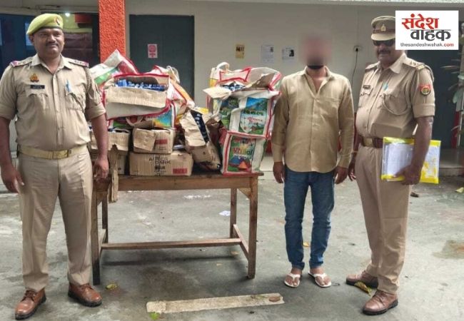 लखनऊ में नकली अंग्रेजी शराब का बड़ा भंडाफोड़, बिहार सप्लाई करने वाला तस्कर गिरफ्तार