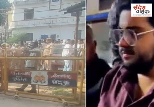 अतीक के बेटे अबान के जनाजे में उमड़ी हजारों की भीड़, टूटी पुलिस बैरिकेडिंग, उमर भी पहुंचा