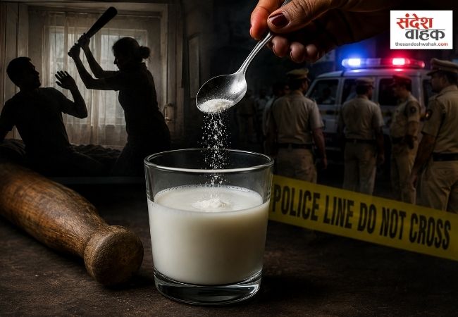 नशीला दूध पिलाकर पति को सुलाया, फिर मूसली से किया वार, नहीं मिले अब तक शव के अवशेष