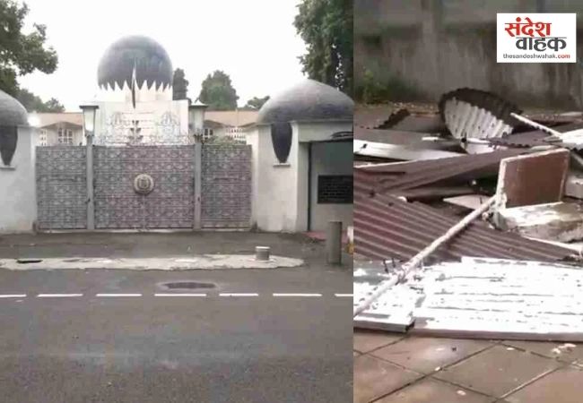 पाकिस्तान में भारतीय दूतावास के पास खंभे हटे, दिल्ली में पाक हाई कमीशन के बाहर चला बुलडोजर