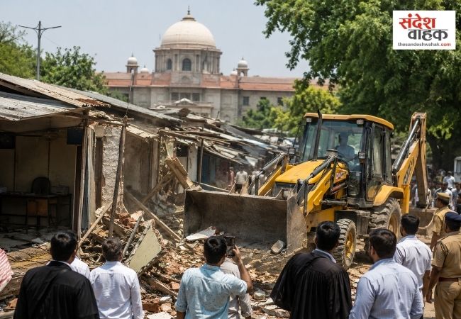 लखनऊ में वकीलों के अवैध चैंबरों पर नगर निगम का ऐक्शन, 30 अगस्त को चलेगा बुलडोजर