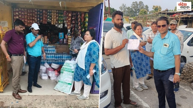 लखनऊ में नगर निगम की कार्रवाई, अतिक्रमण हटाया, वसूला 1.11 लाख का जुर्माना, 10.5 किलो प्रतिबंधित पॉलीथीन भी जब्त