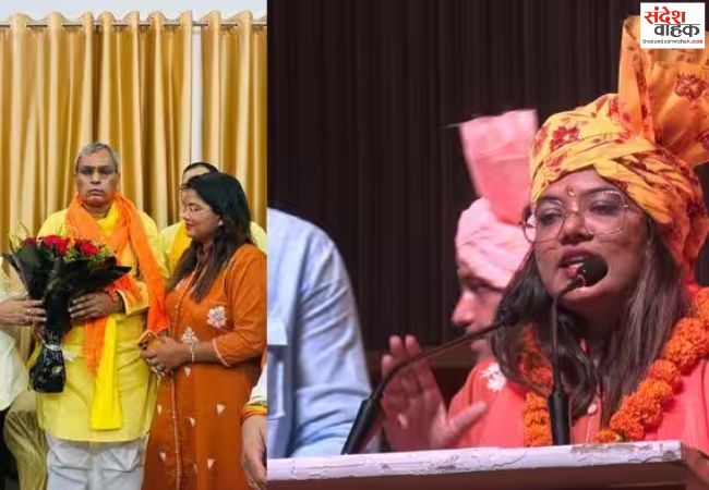 ओपी राजभर से मिलीं रोहिणी घावरी, चंद्रशेखर आजाद पर साधा निशाना