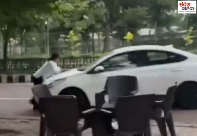 दूसरी लड़की के साथ था बॉयफ्रेंड, प्रेमिका ने टोका तो कार से कुचलने का किया प्रयास