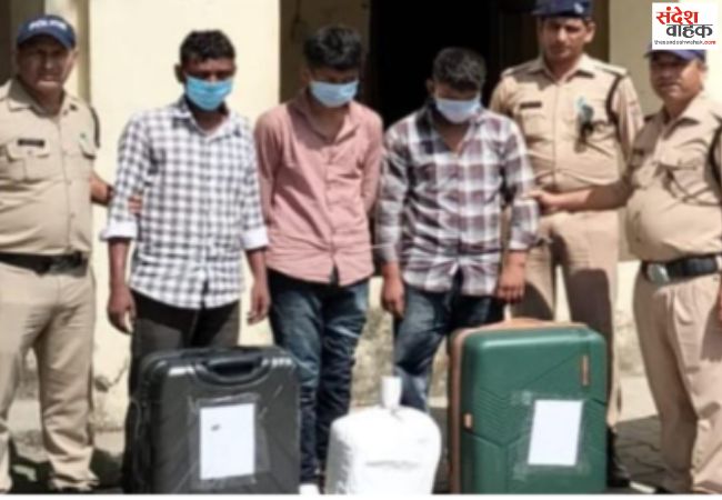 ANTF मेरठ की सूचना पर हरिद्वार में 3 तस्कर गिरफ्तार