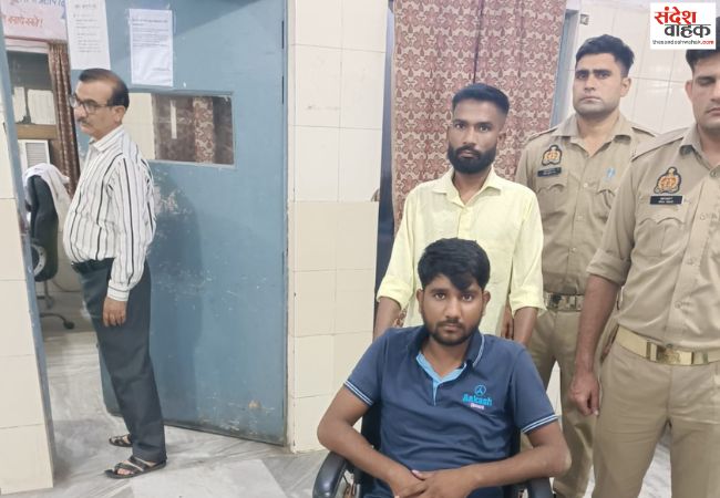 मुठभेड़ में गौवध मामले में वांछित के पैर में लगी गोली