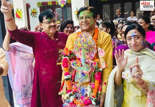 श्री हरि मंदिर में बरेली के राजा गणपति बप्पा का हुआ भव्य विसर्जन