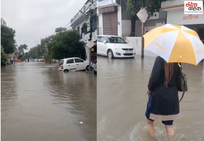 लखनऊ में बारिश की फुहारों ने तोड़ा रिकॉर्ड