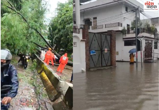 लखनऊ में बारिश की फुहारों ने तोड़ा रिकॉर्ड