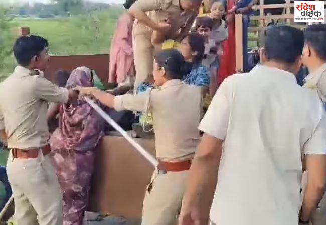 गणेश विसर्जन यात्रा के दौरान भारी हंगामा