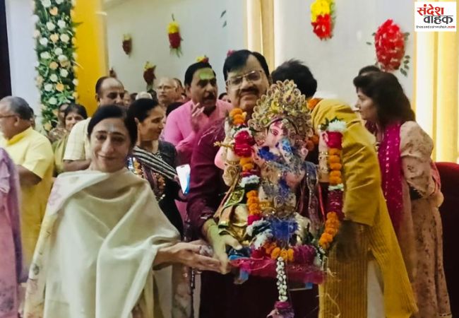 श्री हरि मंदिर में बरेली के राजा गणपति बप्पा का हुआ भव्य विसर्जन