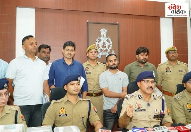 कानपुर में 5600 करोड़ की साइबर ठगी का खुलासा, दो गिरफ्तार, 65 लाख कैश बरामद
