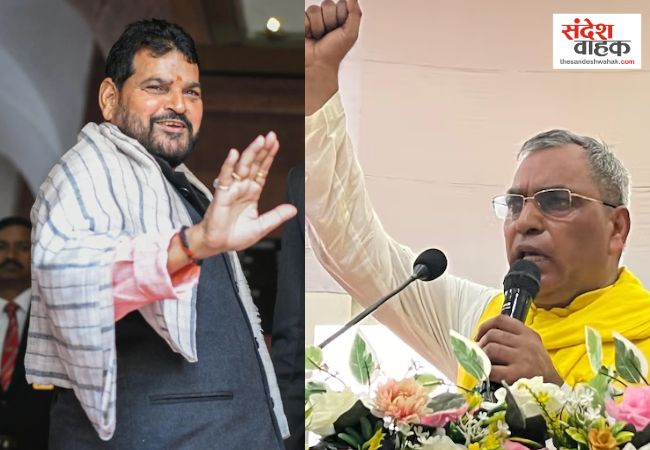 यूपी के 4 टुकड़े करने के राजभर के दावे पर बृजभूषण का पलटवार, बताया चुनावी जुमला