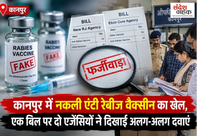 कानपुर में नकली रेबीज वैक्सीन का खुलासा, बिलों की जांच में सामने आया बड़ा फर्जीवाड़ा