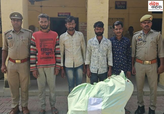 बिजली के तार चोरी करने वाले गैंग का पर्दाफाश
