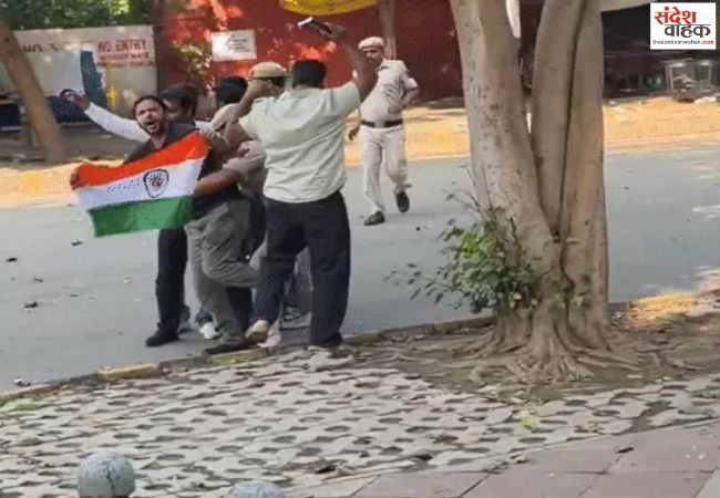 जंतर-मंतर पर प्रदर्शन करने पहुंचे सौरव दास और आशुतोष रांका समर्थकों समेत हिरासत में