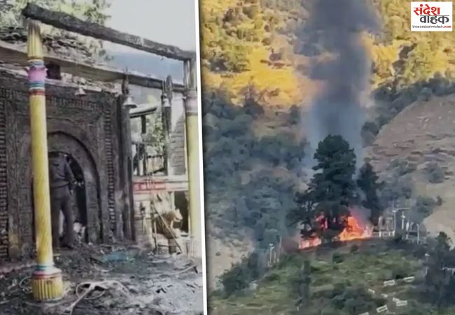 बागेश्वर के प्रसिद्ध मां आदि बद्री भगवती मंदिर में लगी भीषण आग