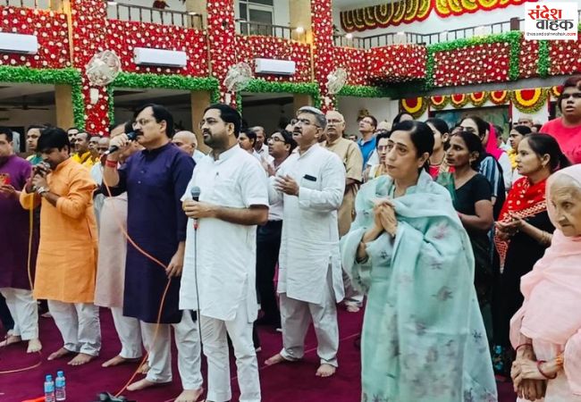 नवरात्रि पर श्रीहरि मंदिर में उमड़ी श्रद्धालुओं की आस्था